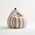 Runder Sitzsack, mit Stoffbezug, Farbe: grau
