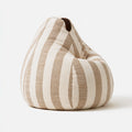Runder Sitzsack, mit Stoffbezug, Farbe: grau