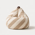 Runder Sitzsack, mit Stoffbezug, Farbe: grau