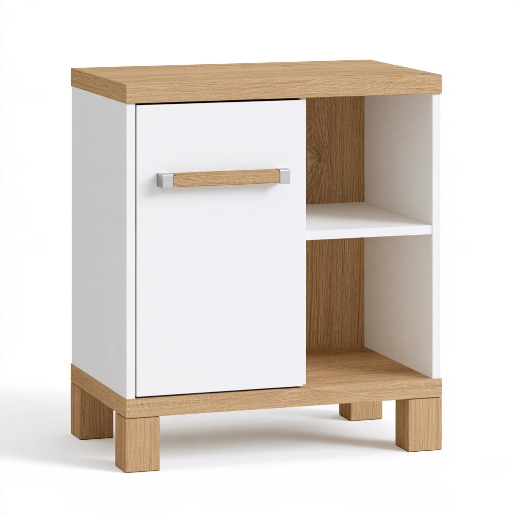 Badezimmerschrank, Farbe: grau