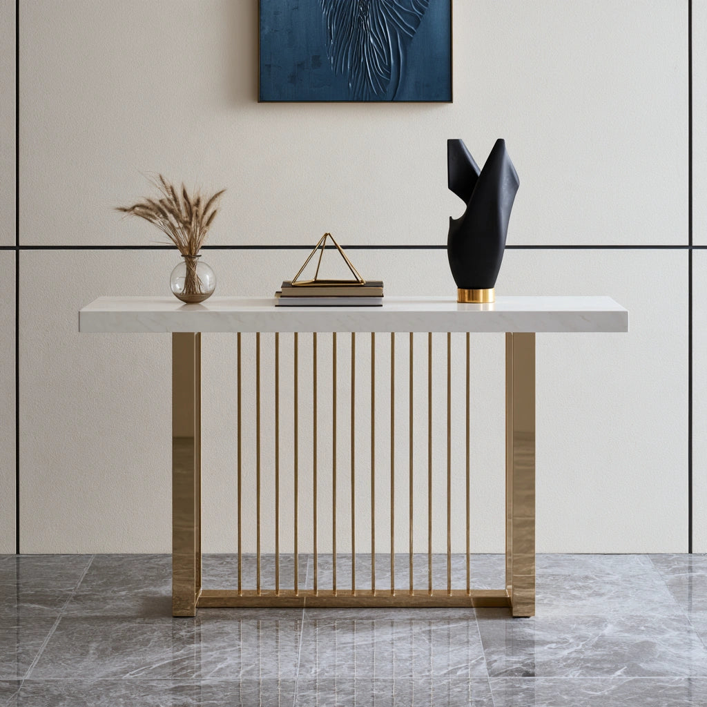 Moderner Mehrzwecktisch, aus Holz, Farbe: weiß