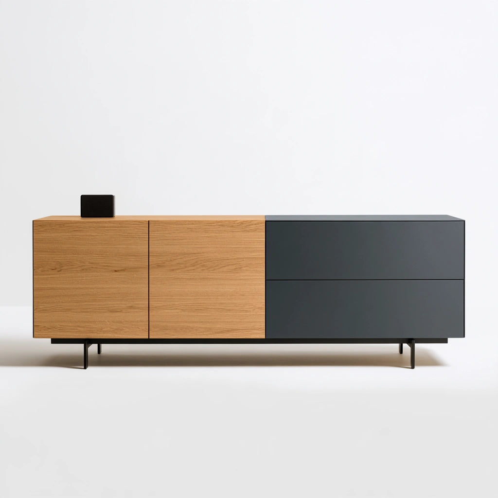 Modernes Sideboard, in Eichenoptik, Farbe: hellbraun