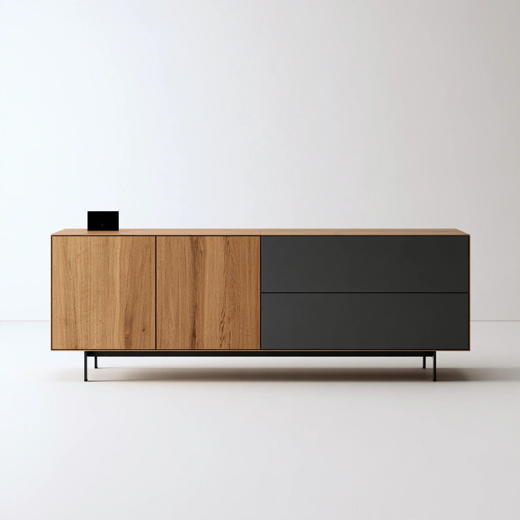 Modernes Sideboard, in Eichenoptik, Farbe: hellbraun